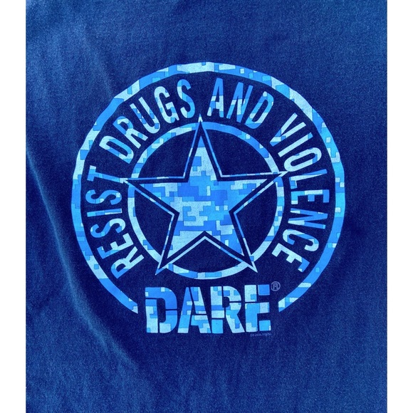 VTG 1990s D.A.R.E. Graphic Tee Shirt - Picture 2 of 4